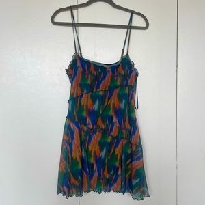 UO Moxie Mesh Mini Slip Dress